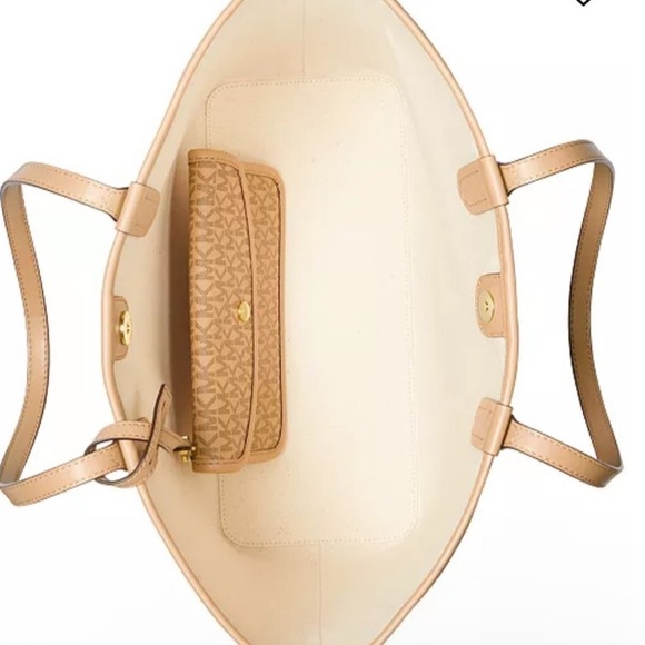 Michael Kors Eliza Large Open Tote Bag with Removable Pouch NWT - Picture 2 of 6